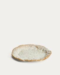 Alenia dessert plate in grey ceramic