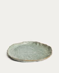 Alenia green ceramic dinner plate
