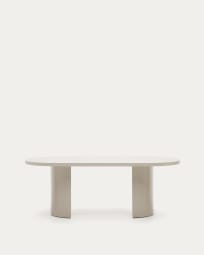 Mesa Nealy MDF lacado com acabamento cru 200 x 100 cm