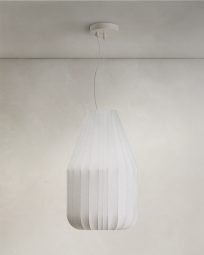 Somar ceiling lamp made with synthetic fibres and steel rods Ø30cm