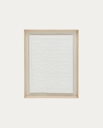 Πίνακας Annia από λευκό papier-mâché 90 x 70 εκ