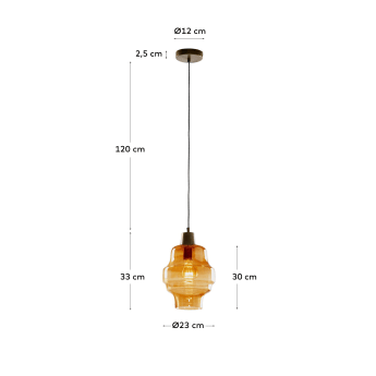 Lampe suspension Covell - dimensions