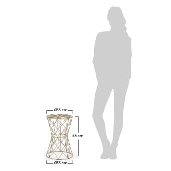 Stolik pomocniczy Iode Ø 33 cm - rozmiary