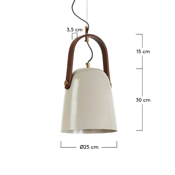Lampe suspension Zanie - dimensions