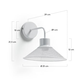 Mody wall lamp white - sizes