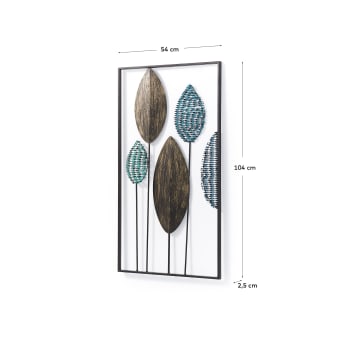 Wall panel Leaves 54 x 104 cm - sizes