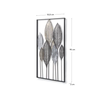 Wall panel Leaves 52,5 x 95 cm - sizes