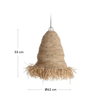 Shianne ceiling lamp shade made from natural fibres - sizes