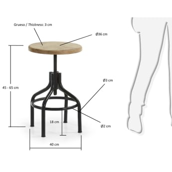 Ander Stool - sizes