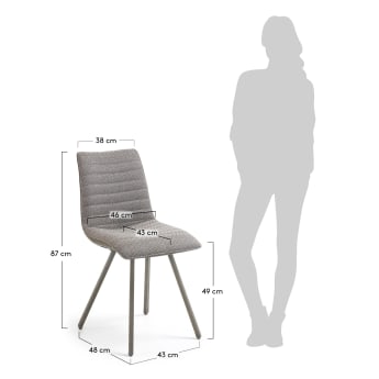Taupe Trash chair - sizes