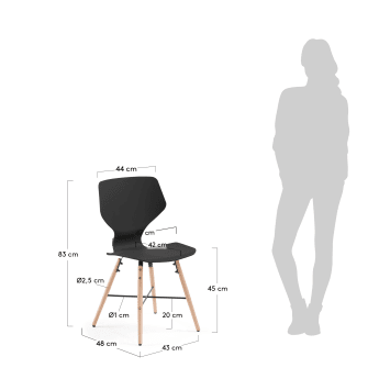 Witney Chair black - sizes