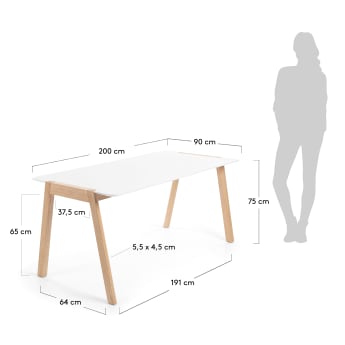 Table Kern 200 x 90 cm - dimensions