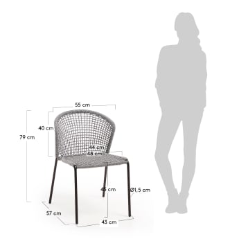 Light grey Mathew chair - sizes