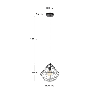 Lampe suspension Cabana - dimensions