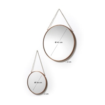 Set Icon de 2 espejos de acero Ø 41 cm / Ø 26 cm - tamaños