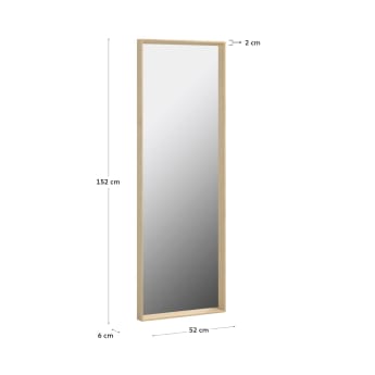 Miroir Nerina 52 x 152 cm finition naturelle - dimensions