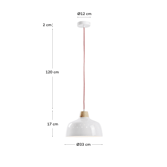 Lámpara de techo Bits de metal con acabado blanco - tamaños