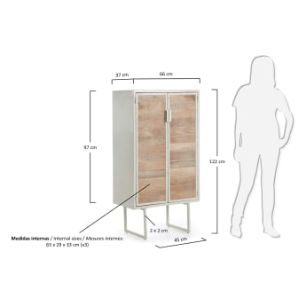 Loops cabinet, 122x66x37 cm - sizes