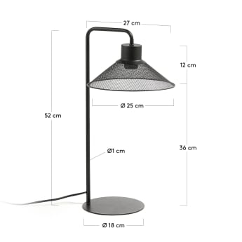 Mody table lamp black - sizes
