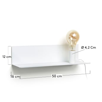 Hannah wall lamp 50 cm white - sizes