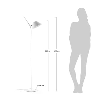 Aurelia floor lamp, white - sizes
