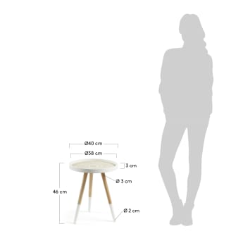Table d'appoint Twiggy - dimensions