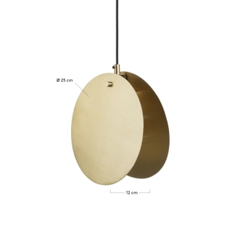 Lampe suspension Monica laiton - dimensions