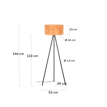 Shaden floor lamp - sizes