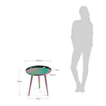 Table d'appoint Naima Ø 38 cm - dimensions