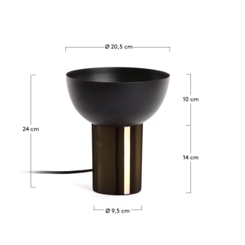 Amina table lamp - μεγέθη
