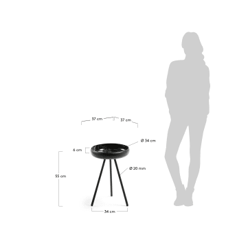 Stolik pomocniczy Reuber Ø 37 cm - rozmiary