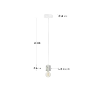 Analia square ceiling lamp - sizes