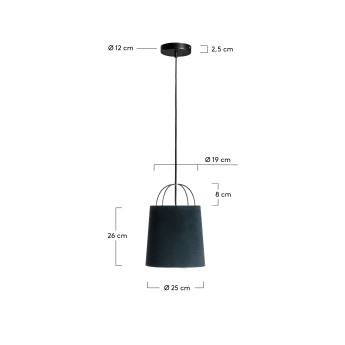 Lámpara de techo Belana - rozmiary