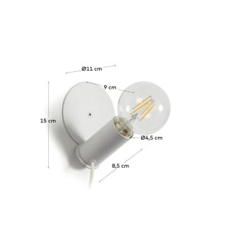 White table lamp or Danitz wall lamp - sizes