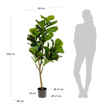 Ficus Kunstpflanze 150 cm - Größen