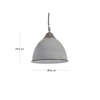 Neus ceiling lamp in metal with a grey finish - sizes