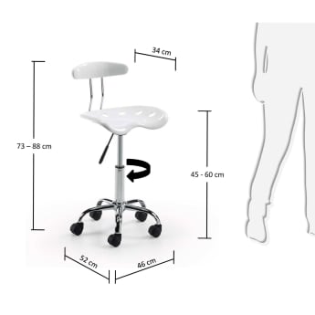 Planeta chair, white - sizes