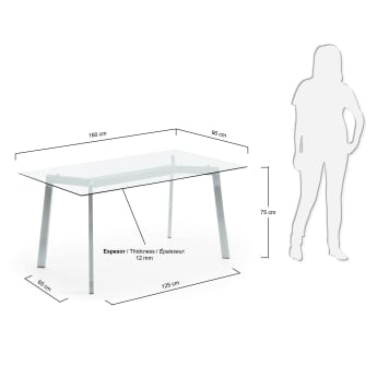 Kors table - sizes