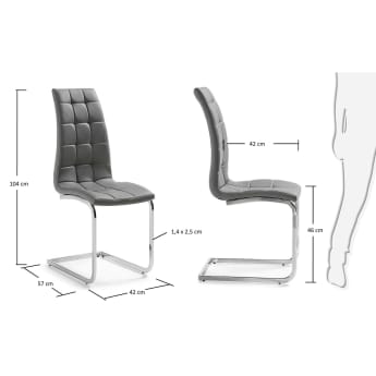 Winter chair, grey - sizes