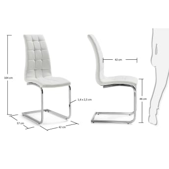 Winter chair, white - sizes