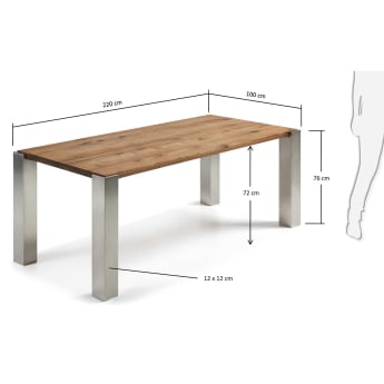 Carly table - sizes