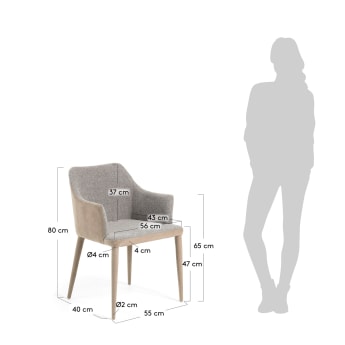 Light grey Croft chair - sizes