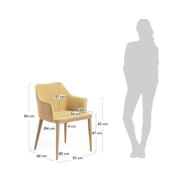 Mustard Croft chair - sizes