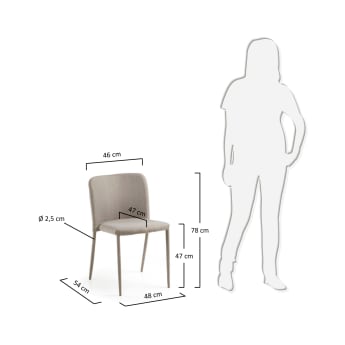 Tanyaka chair, Clear grey - sizes
