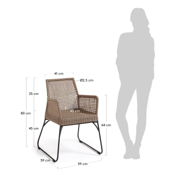 Beige Kavon chair - sizes