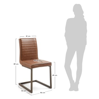Tusk chair oxid brown - sizes