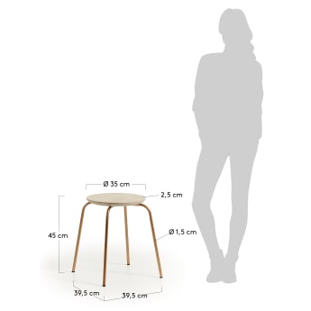 Gold Ren stool - sizes