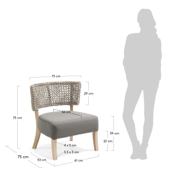 Domain armchair - sizes