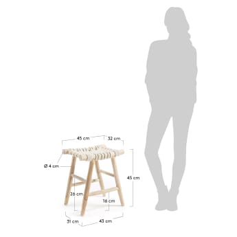 Edgard footstool - sizes