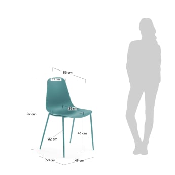 Blue Whatts chair - sizes